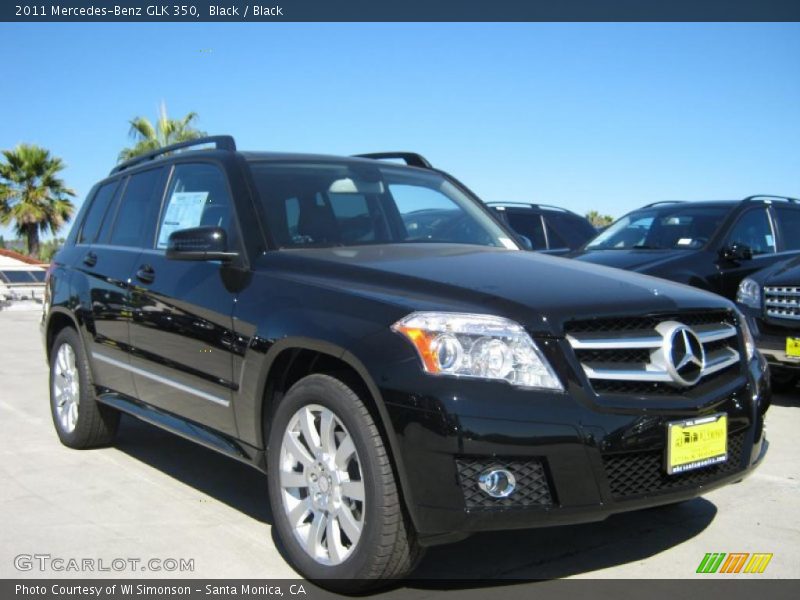 Black / Black 2011 Mercedes-Benz GLK 350