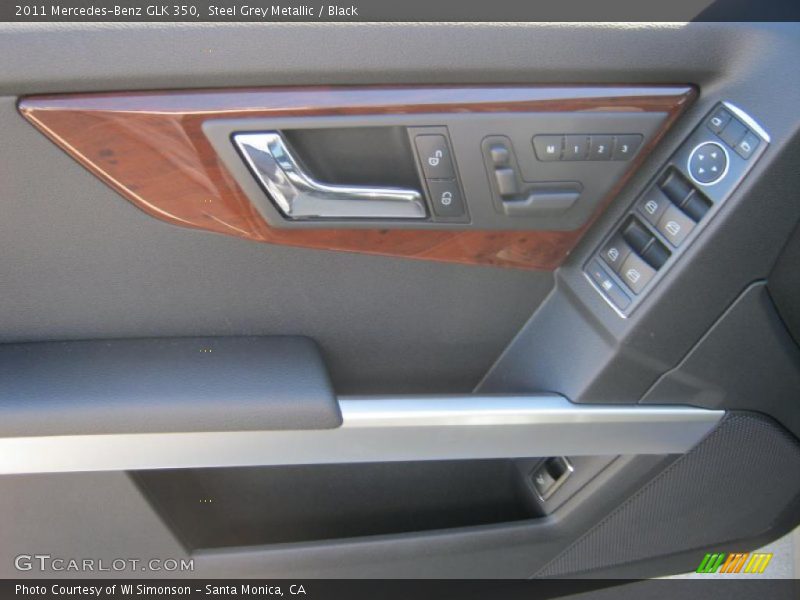 Steel Grey Metallic / Black 2011 Mercedes-Benz GLK 350