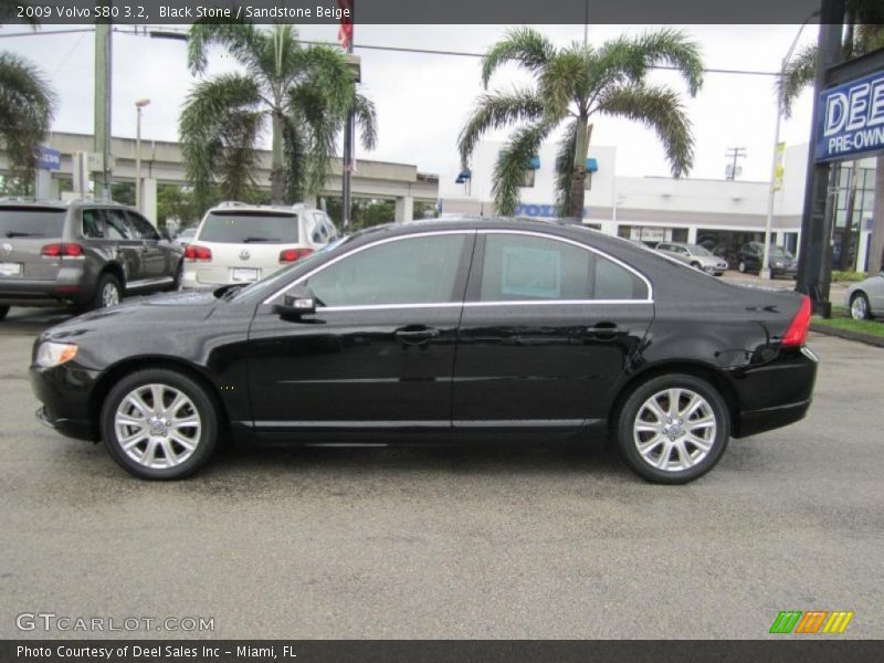 Black Stone / Sandstone Beige 2009 Volvo S80 3.2