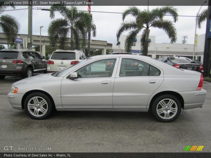 Silver Metallic / Taupe/Light Taupe 2007 Volvo S60 2.5T