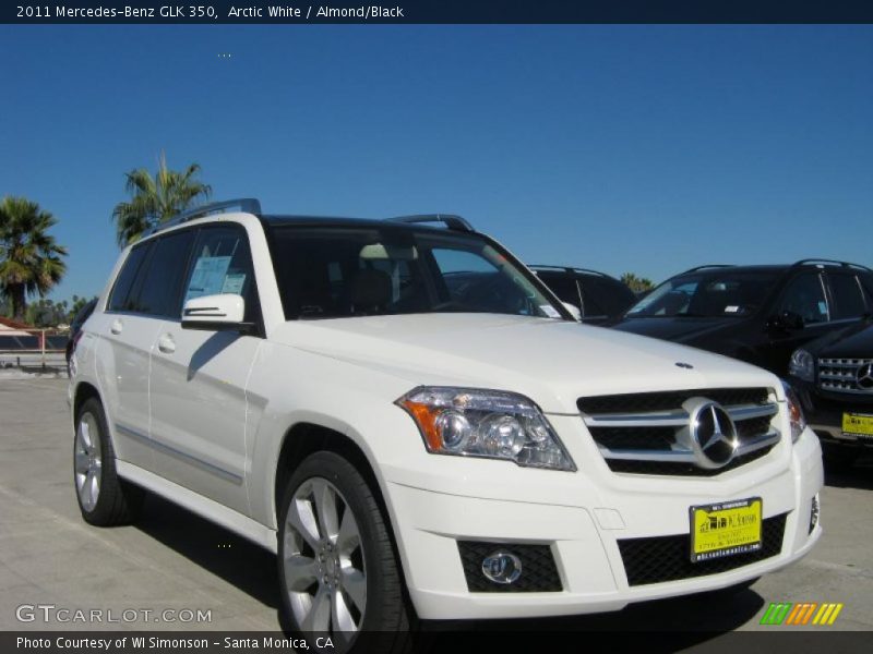 Arctic White / Almond/Black 2011 Mercedes-Benz GLK 350
