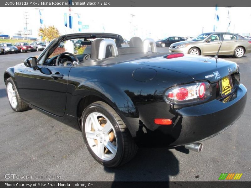 Brilliant Black / Black 2006 Mazda MX-5 Miata Roadster