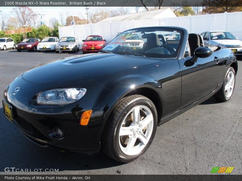 Brilliant Black / Black 2006 Mazda MX-5 Miata Roadster