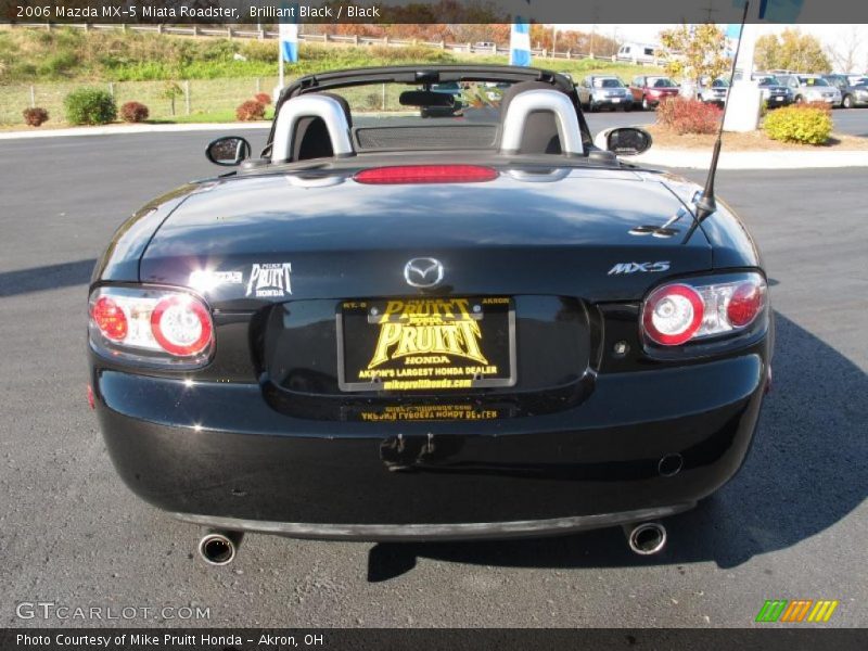 Brilliant Black / Black 2006 Mazda MX-5 Miata Roadster