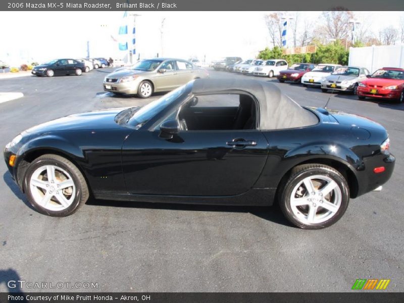 Brilliant Black / Black 2006 Mazda MX-5 Miata Roadster