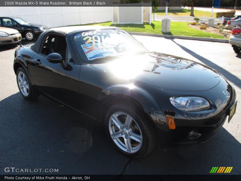 Brilliant Black / Black 2006 Mazda MX-5 Miata Roadster