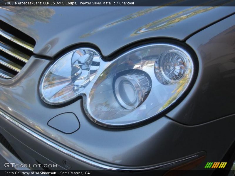 Pewter Silver Metallic / Charcoal 2003 Mercedes-Benz CLK 55 AMG Coupe