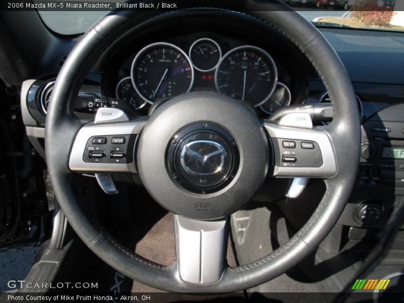 Brilliant Black / Black 2006 Mazda MX-5 Miata Roadster