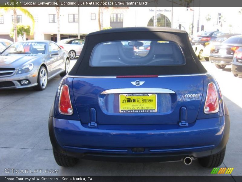 Lightning Blue Metallic / Space Gray/Panther Black 2008 Mini Cooper Convertible