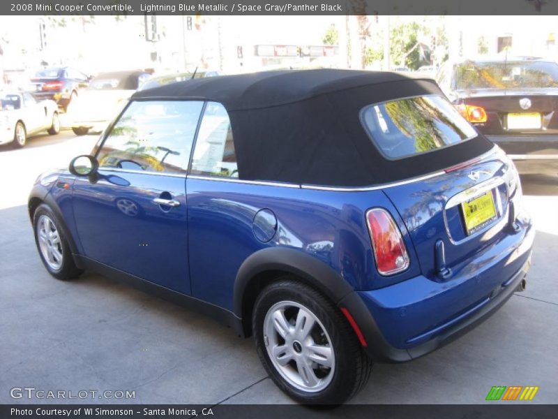 Lightning Blue Metallic / Space Gray/Panther Black 2008 Mini Cooper Convertible