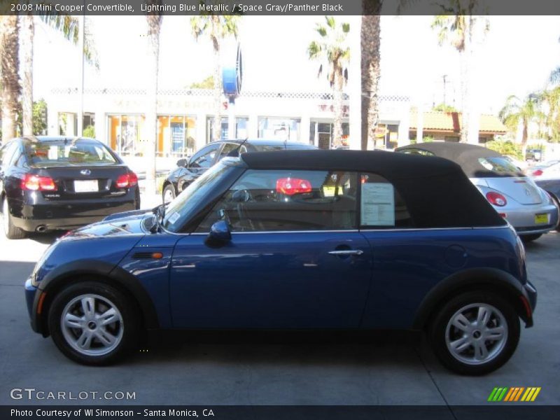 Lightning Blue Metallic / Space Gray/Panther Black 2008 Mini Cooper Convertible