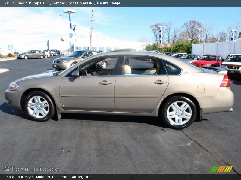 Amber Bronze Metallic / Neutral Beige 2007 Chevrolet Impala LT