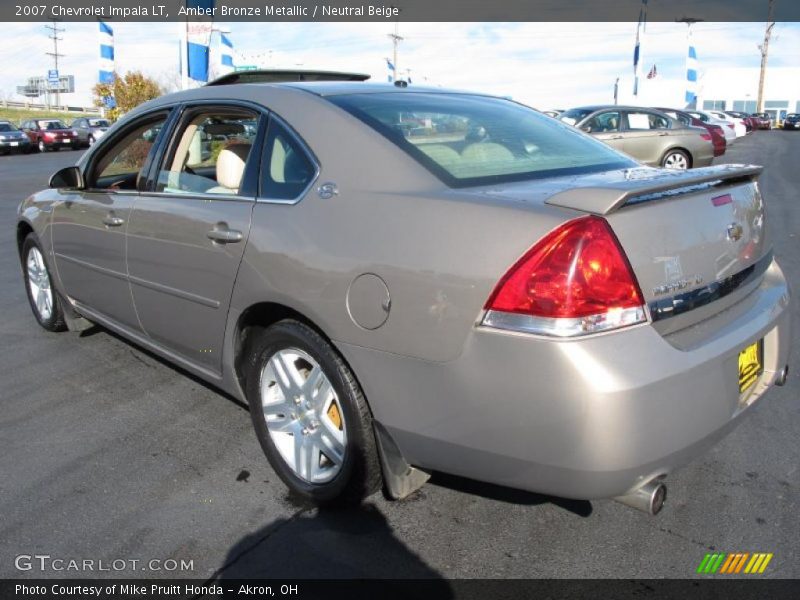 Amber Bronze Metallic / Neutral Beige 2007 Chevrolet Impala LT