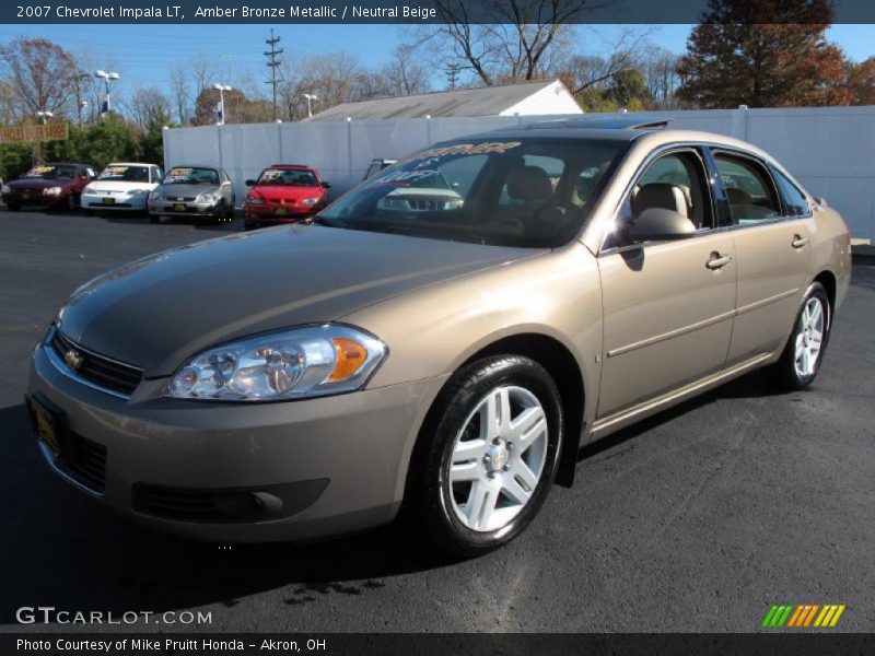 Amber Bronze Metallic / Neutral Beige 2007 Chevrolet Impala LT