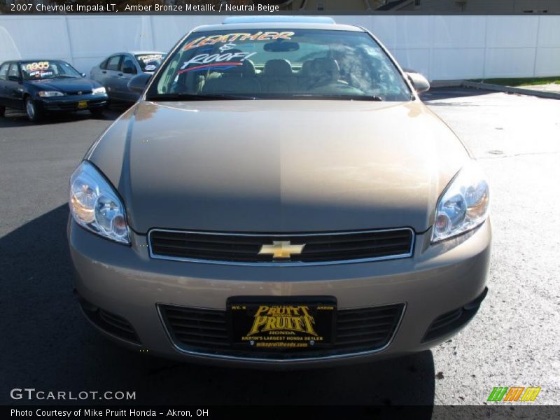 Amber Bronze Metallic / Neutral Beige 2007 Chevrolet Impala LT