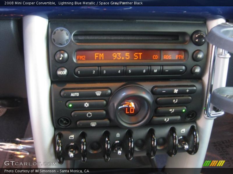 Lightning Blue Metallic / Space Gray/Panther Black 2008 Mini Cooper Convertible