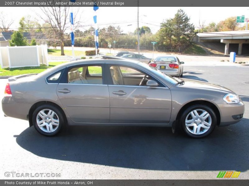 Amber Bronze Metallic / Neutral Beige 2007 Chevrolet Impala LT