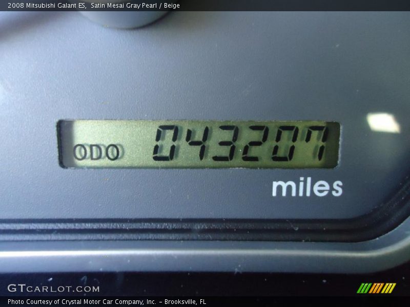 Satin Mesai Gray Pearl / Beige 2008 Mitsubishi Galant ES
