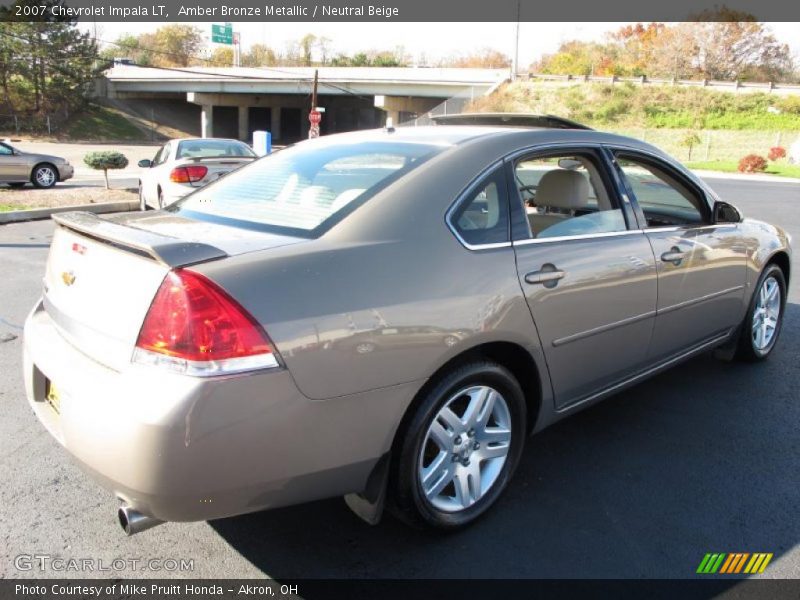 Amber Bronze Metallic / Neutral Beige 2007 Chevrolet Impala LT