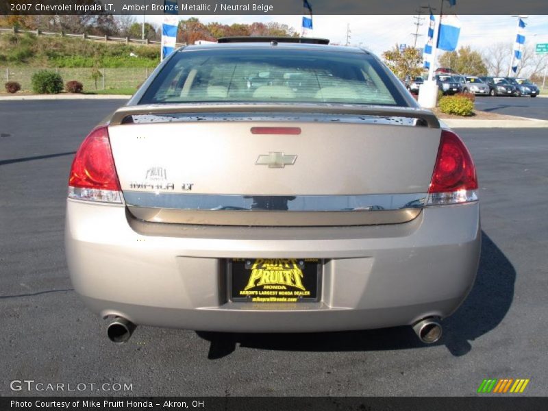 Amber Bronze Metallic / Neutral Beige 2007 Chevrolet Impala LT
