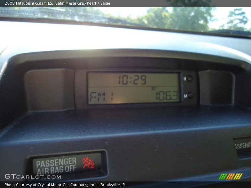 Satin Mesai Gray Pearl / Beige 2008 Mitsubishi Galant ES