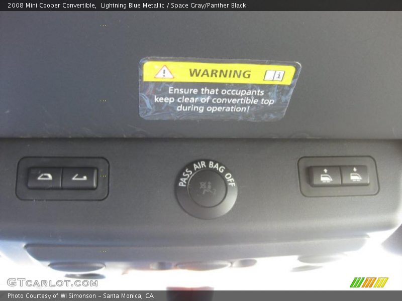 Lightning Blue Metallic / Space Gray/Panther Black 2008 Mini Cooper Convertible