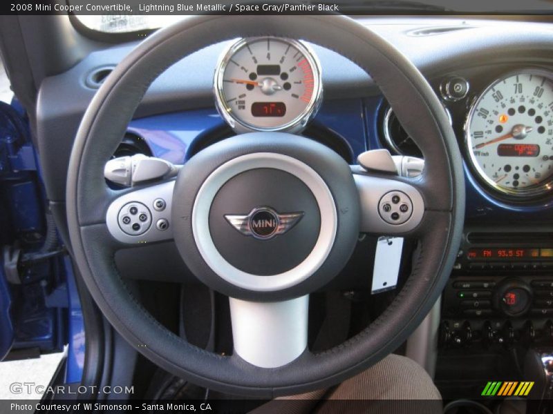 Lightning Blue Metallic / Space Gray/Panther Black 2008 Mini Cooper Convertible