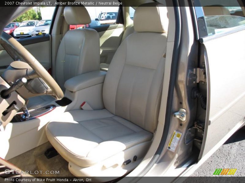 Amber Bronze Metallic / Neutral Beige 2007 Chevrolet Impala LT