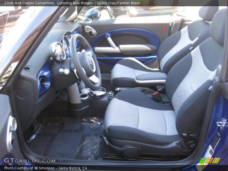 Lightning Blue Metallic / Space Gray/Panther Black 2008 Mini Cooper Convertible