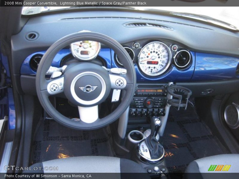 Lightning Blue Metallic / Space Gray/Panther Black 2008 Mini Cooper Convertible
