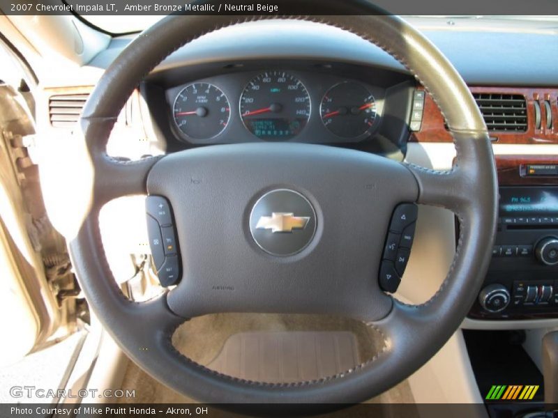 Amber Bronze Metallic / Neutral Beige 2007 Chevrolet Impala LT