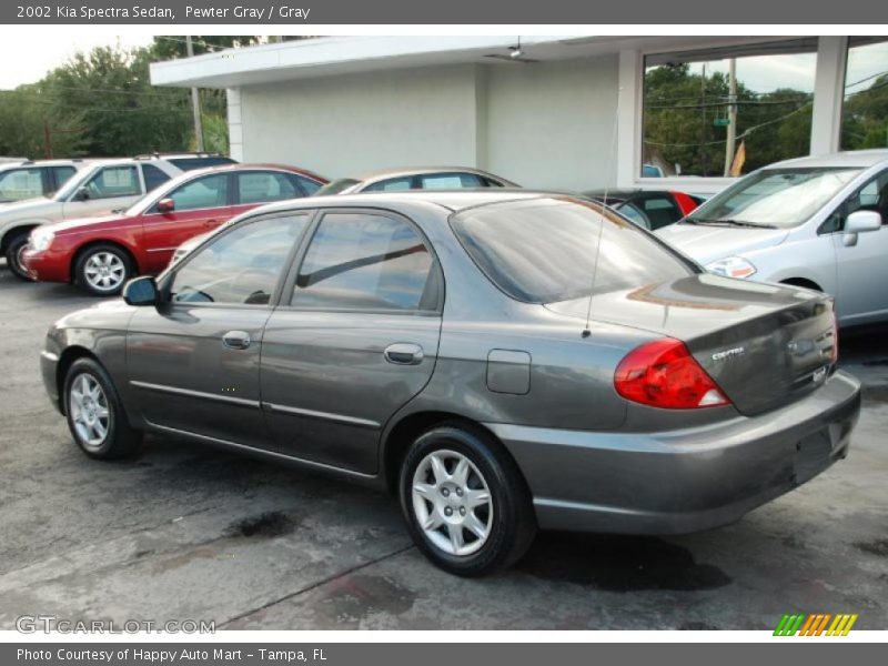 Pewter Gray / Gray 2002 Kia Spectra Sedan