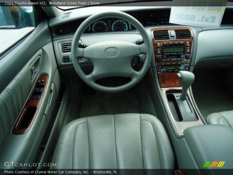 Woodland Green Pearl / Stone 2001 Toyota Avalon XLS