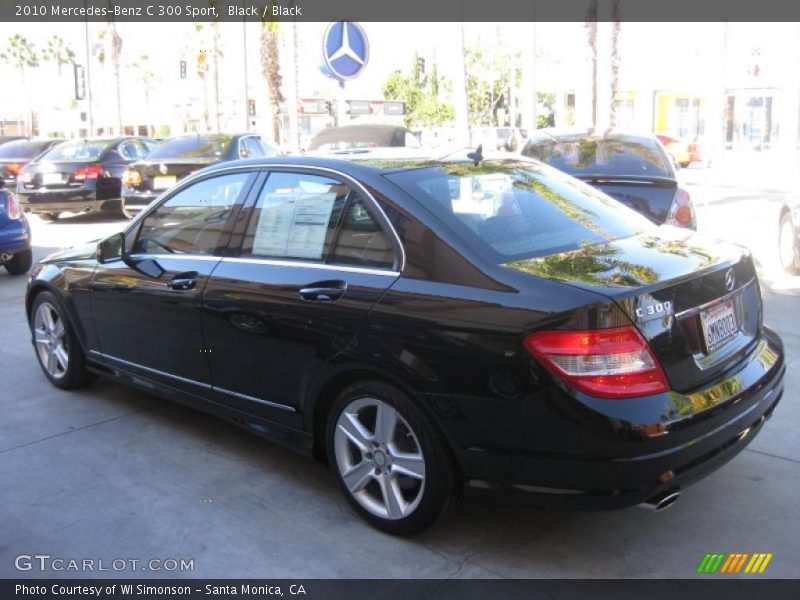 Black / Black 2010 Mercedes-Benz C 300 Sport