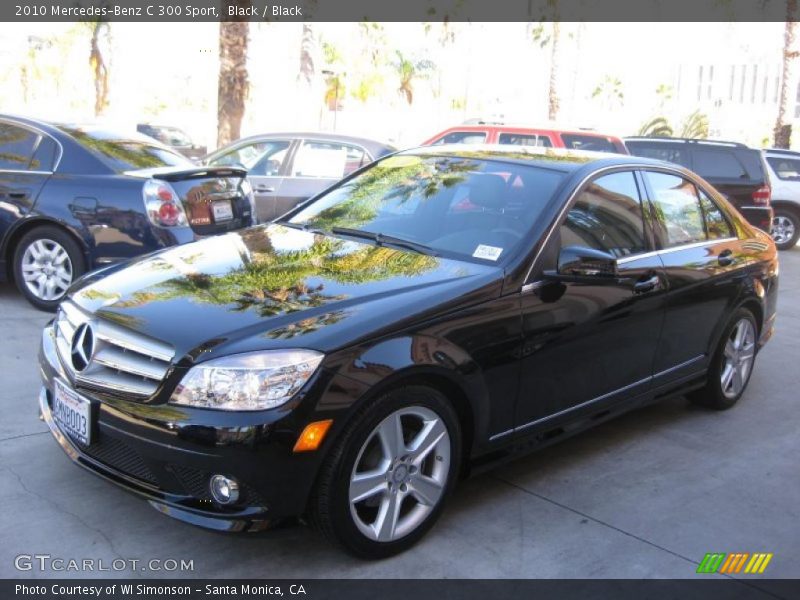 Black / Black 2010 Mercedes-Benz C 300 Sport