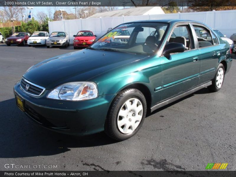 Front 3/4 View of 2000 Civic VP Sedan