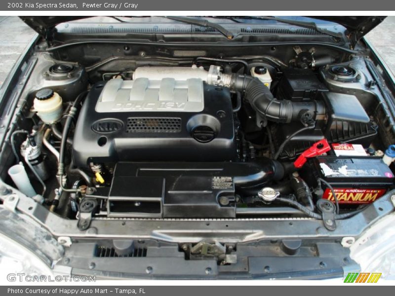  2002 Spectra Sedan Engine - 1.8 Liter DOHC 16-Valve 4 Cylinder