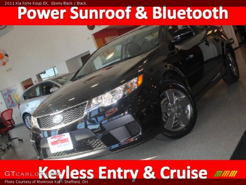 Ebony Black / Black 2011 Kia Forte Koup EX