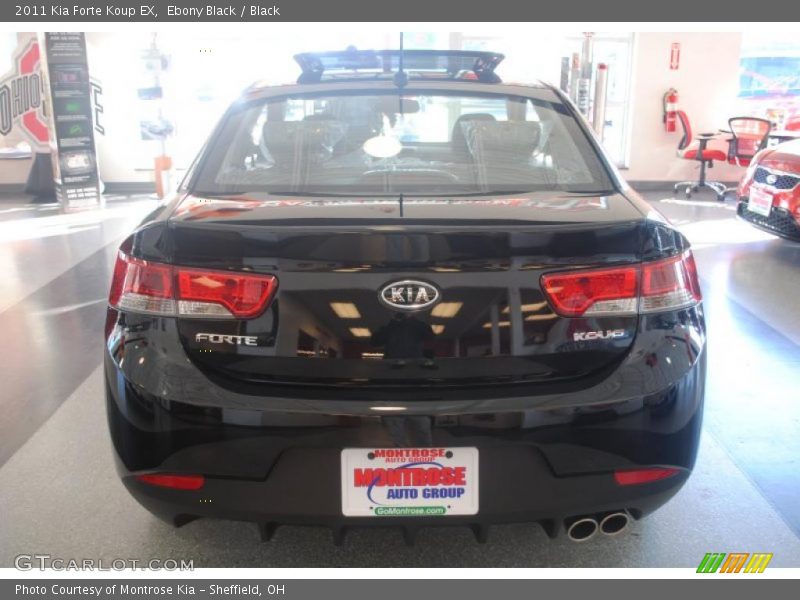 Ebony Black / Black 2011 Kia Forte Koup EX