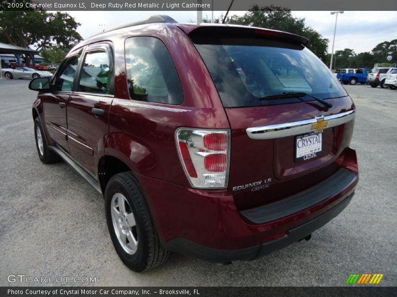 Deep Ruby Red Metallic / Light Cashmere 2009 Chevrolet Equinox LS
