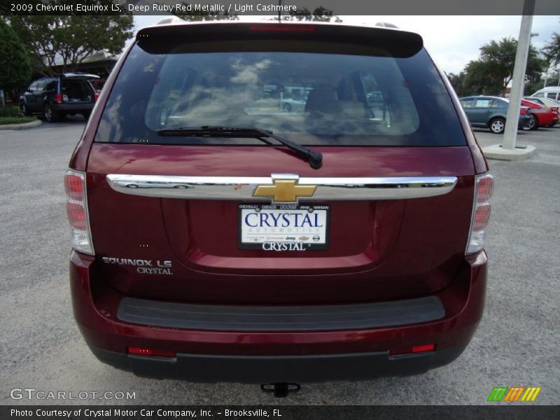 Deep Ruby Red Metallic / Light Cashmere 2009 Chevrolet Equinox LS