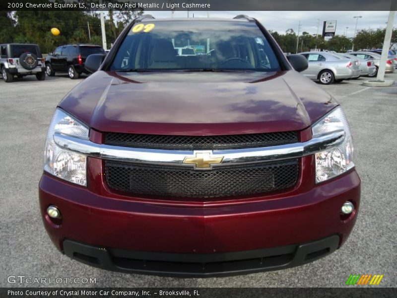 Deep Ruby Red Metallic / Light Cashmere 2009 Chevrolet Equinox LS