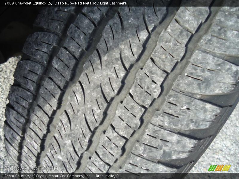 Deep Ruby Red Metallic / Light Cashmere 2009 Chevrolet Equinox LS