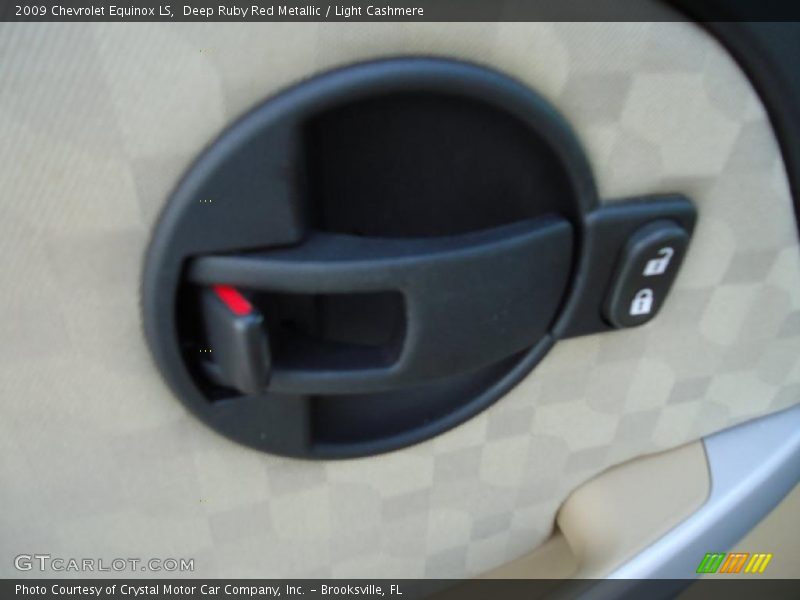 Deep Ruby Red Metallic / Light Cashmere 2009 Chevrolet Equinox LS