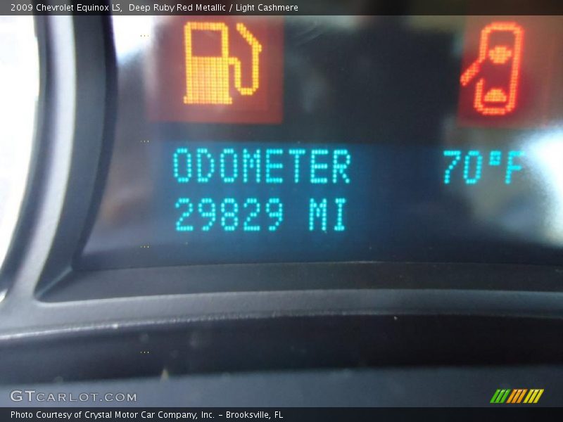 Deep Ruby Red Metallic / Light Cashmere 2009 Chevrolet Equinox LS