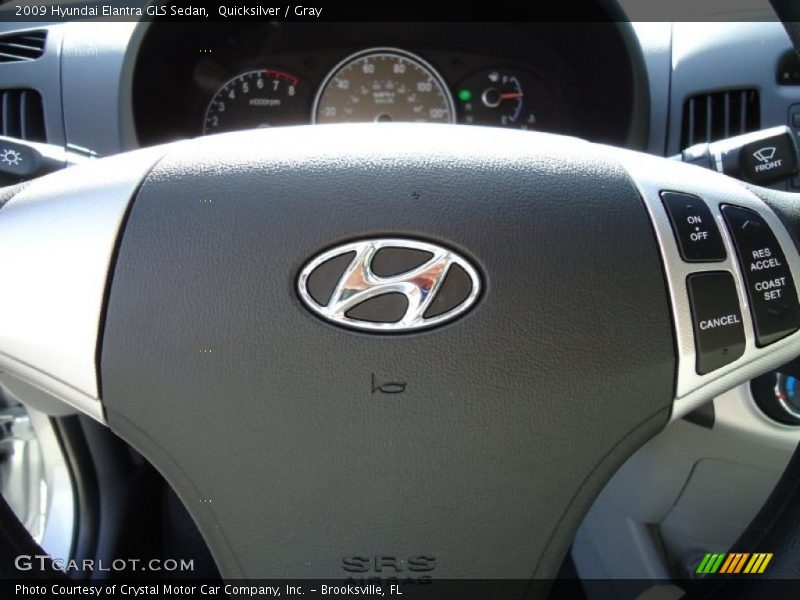 Quicksilver / Gray 2009 Hyundai Elantra GLS Sedan