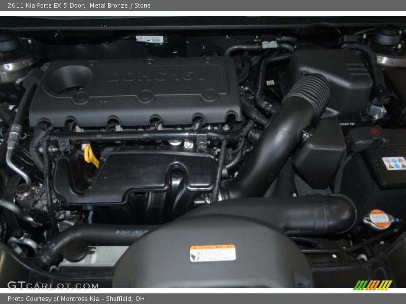  2011 Forte EX 5 Door Engine - 2.0 Liter DOHC 16-Valve CVVT 4 Cylinder