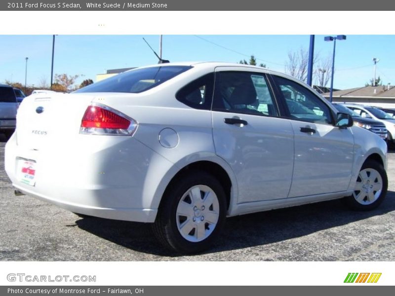 White Suede / Medium Stone 2011 Ford Focus S Sedan