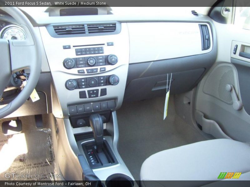 White Suede / Medium Stone 2011 Ford Focus S Sedan