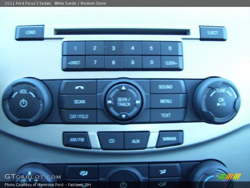 White Suede / Medium Stone 2011 Ford Focus S Sedan